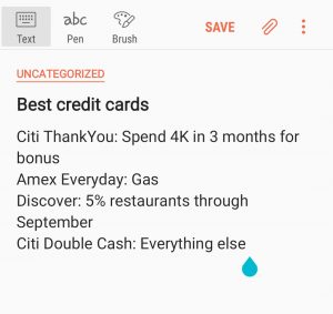 Best credit cards list