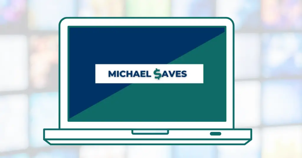 Michael Saves logo on computer screen