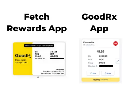 Fetch Rewards app vs. goodRx app