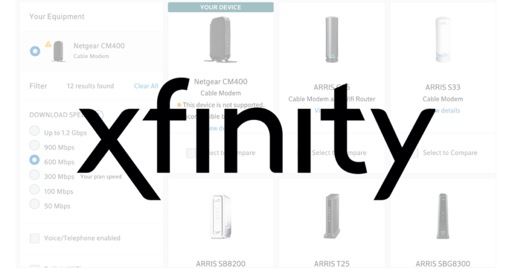 Xfinity Internet Equipment Fees