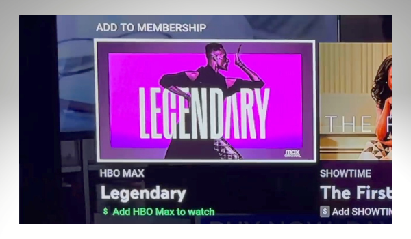 YouTube TV add to membership section from Home screen