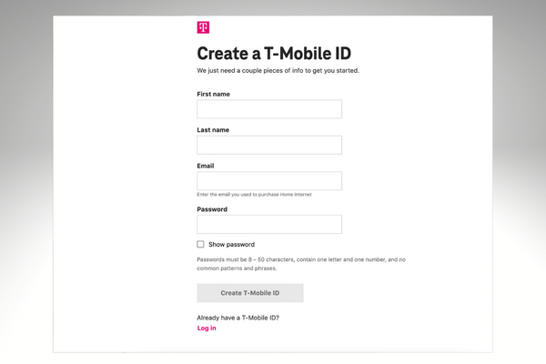 Create a T-Mobile ID