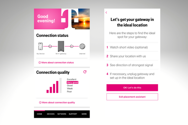T-Mobile Home Internet troubleshooting from the app