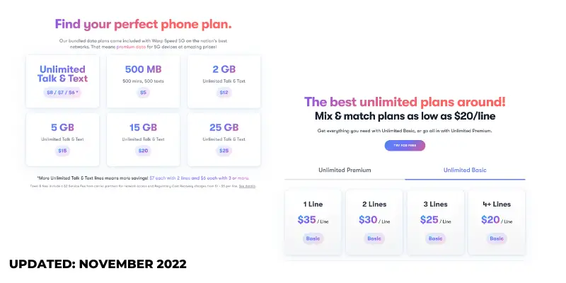 US Mobile Phone Plans