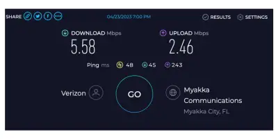 5 Mbps download speed cap enforced with Visible