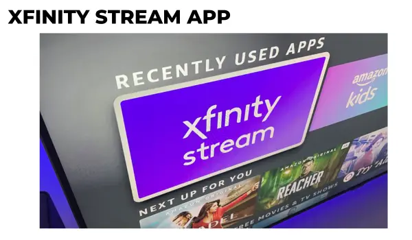 Xfinity Stream app on an Amazon Fire TV device