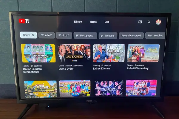 YouTube TV new category filters for redesigned DVR library
