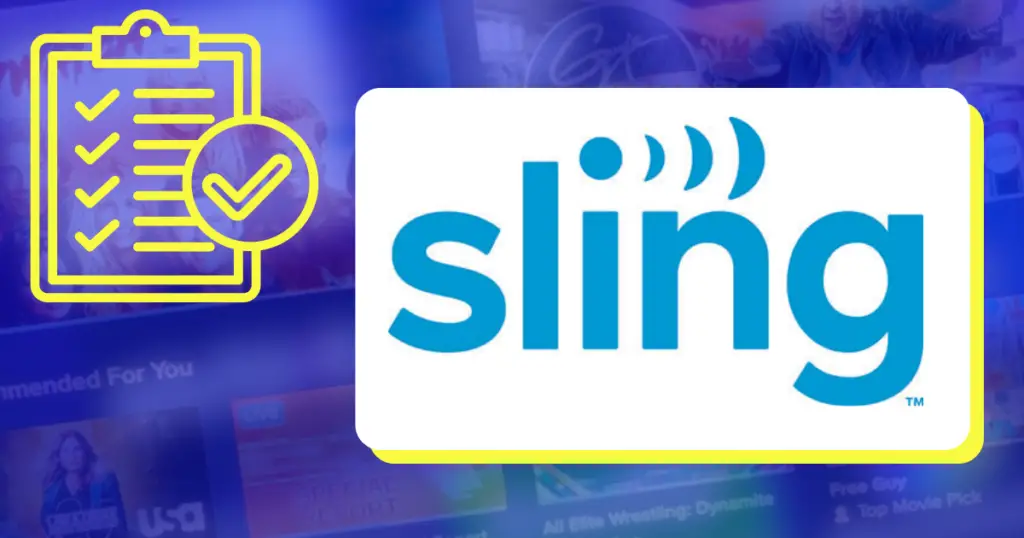 Sling TV Checklist